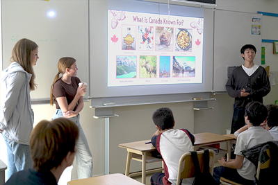 Encuentro cultural con estudiantes de Canadá