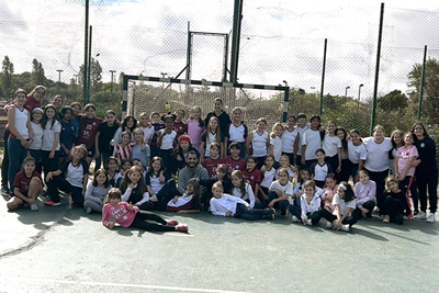 Encuentro de handball femenino en la UBA