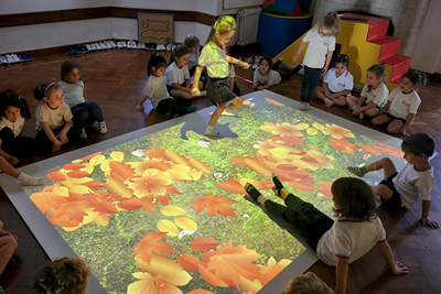 Interaktiver Boden im Kindergarten
